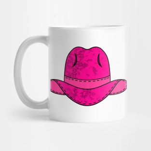 PINK Cowgirl Western Cowboy Hat  - Country Western Art Mug